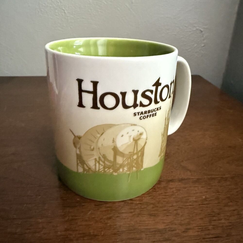 Starbucks Houston Global Icon Collector Series Cup 16oz Coffee Tea Mug EUC